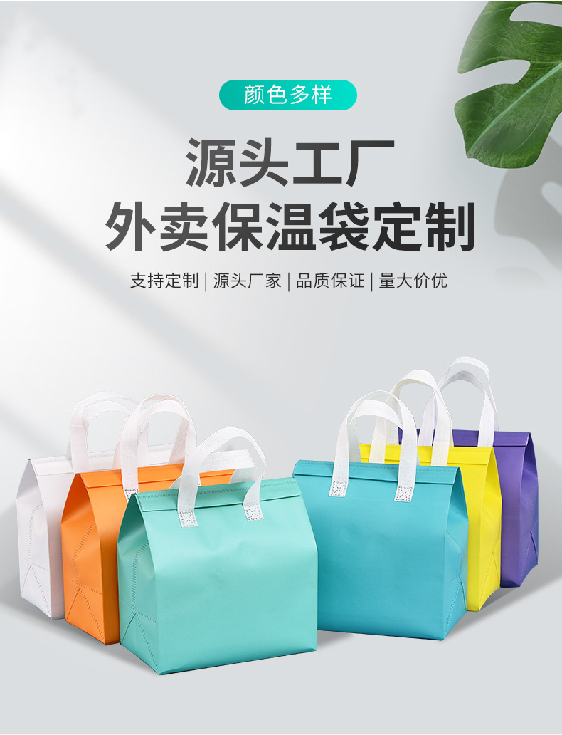 广东省无纺布保温袋外卖袋